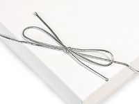 Pack of 1000, 10" Metallic Silver Stretch Loops 1/16" Round Elastic Cord Great for Jewelry Boxes