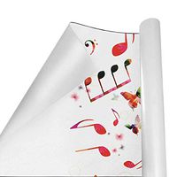 Gift Wrapping Paper Roll Colorful Music Note for Birthday,Holiday,Wedding,Baby Shower Gift Wrap - 3Rolls - 58inch x 23inch Per Roll