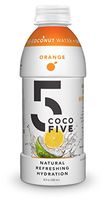 COCO5 Clean Sports Hydration Orange Flavor | 100% Natural | 50% Less Sugar | Nothing Artificial | Non-GMO | Gluten Free | Developed by Pro Trainers for Pro Athletes | 16.9 OZ (Pack - 12)