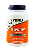 Now Foods Glycine 1000 mg - 100 VegiCapsules 2 Pack