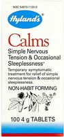 Sleep Aid Tablets, Calms by Hyland's, Relief of Nervous Tension and Sleeplessness, Non-Habit Forming, 100 Quick Dissolving Tablets