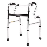 Jonigo Elderly Assisted Walker Aluminum Alloy Walker Four-Legged Cane Folding Walker