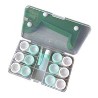 Pack of 6 Contact Lens Cases Container Holder Storage Box for Home and Travel, D3
