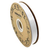 White Satin Fabric Wedding Ribbon - 5/8" x 100 Yards, Healthcare Workers Support Ribbon, Holiday Decor, Garland, Gifts, Wrapping, Wreath, Gift Bow, Anniversary, Birthday, Christmas, Corsage