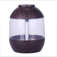 CWH&WEN Glass Aromatherapy Essential Oil Diffuser, Whisper Quiet Humidifier, Waterless Auto Shut Off and LED Light for Home Office Yoga SPA,Black