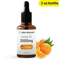 Start Naturals Hemp Oil 3000 mg | Best Hemp Oil for Pain, Stress and Anxiety Relief (2 Fl Oz), Orange)