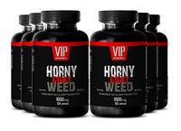 Horny Goat Weed 1000mg with Mucuna Pruriens, Muira Puama, Panax Ginseng Root and Tongkat Ali Powder for Stamina (6 Bottles 360 Capsules)