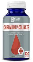 Ahana Nutrition Chromium Picolinate Supplement - Maintains Blood Sugar Levels & Aids Healthy Weight Loss (100 Capsules)