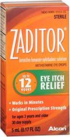 Zaditor Antihistamine Eye Drops 0.17 oz (Pack of 10)