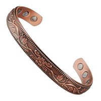 DLNCTD Wollet Jewelry Pure Copper Bio Magnetic Bracelets Bangles for Men Women Health Care Anti Arthritis Rheumatism Pain Relief,Plum Flower,China
