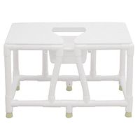 MJM International 156-FSS-30 Bariatric Bedside Commode with Full Support Seat, No Back, 30"