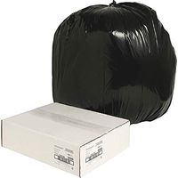 Nature Saver Black Low-Density Recycled Can Liners Trash Bag, Large, 100 per Carton