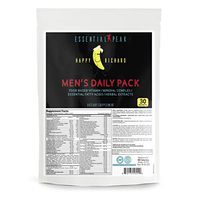 Essential Peak - Men's Daily Pack Multivitamin Supplement, Doctor's Recommend, FDA Approved Manufactured Facility, - Vitamins A, C, E, D, B1, B2, B3, B6, B12. Magnesium, Spirulina, Zinc, Immune Health