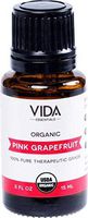 Pink Grapefruit USDA Certified Organic Essential Oil, 15 ml (0.5 fl oz), 100% Pure, Undiluted, Best Therapeutic Grade (Weight Loss, Acne, Stress, Fatigue, Improving Mood)