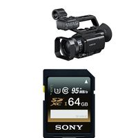 Sony PXWX70 HD422 Hand Held Camcorder with 3.5-Inch LCD (Black) with Memory Card