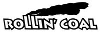 32 & Willys Rollin' Coal PREMIUM Decal 5 inch BLACK | Diesel | Roll Coal | Rollin Coal | Power Stoke | Cummins | Redneck | car truck van laptop macbook bumper sticker