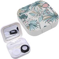 Portable Contact Lens Case Box Travel Kit Mirror + Bottle + Tweezers Container Holder [ Ink ]