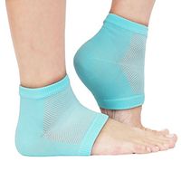 PIXNOR GEL Heel Socks for Dry Hard Cracked Skin Moisturising Open Toe Comfy Recovery Socks