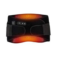 Heated Waist Brace Belt 3 Heat Settings Wireless Back Pad Far Infrared Heating Wrap Back Pad Therapy Pain Relief For Lower Back Lumbar Waist Abdominal Stomach Spine 7.4v Portable Rechargeable Battary