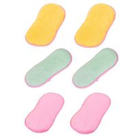Yamalans 1/6pcs Kitchen Cleaning Pad Dish Washing Cloth Household Sponge Scourer Brush 4# 16.5cm x 8cm
