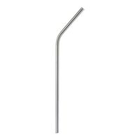Barfly M37111 Stainless Steel Straw, 8 1/2", 1/4" Diam., Curved