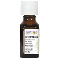 Aura Cacia Rescue Charm Essential Oil | GC/MS Tested for Purity | 15ml (0.5 fl. oz.)