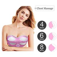 Electric Breast Enlargement Enhancer Massager Bra with Heat Deep Tissue Kneading Pressure Shiatsu Electric Chest Vibrating Massage Beauty Breast Care Chest Massager S