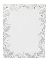 Gartner Studios Silver Leaf Foil Holiday Stationery Paper, 40 count