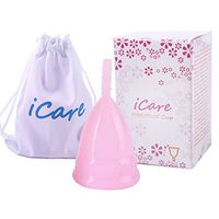 Anytime Gobal Menstrual Cup - Reusable Collapsible Silicone Cup for Women Period - Soft and Economical Feminine Alternative Protection for Cloth Sanitary Napkins - Small - Pink (Pink, Small)