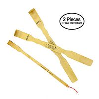 2 - 17.5" Combination Bamboo Back Scratcher Shoe Horn Backscratcher Shoehorn