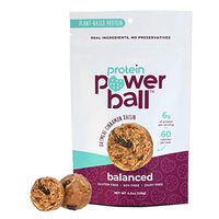 Protein Power Ball Healthy Snacks, Gluten Free, Dairy Free, Soy Free, Vegan Snack Energy Bites | 5 Unique Flavors (Oatmeal Cinnamon Raisin, 4 Pack)