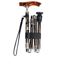 Folding Adjustable with Color Coordinated Lucite Handle - Gold