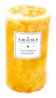 Relaxing Aromatherapy One 2.75 X 5 Inch Pillar Aromatherapy Candle. Combines The Essential Oils Of Lavender And Tangerine To Create A Fragrance That Reduces Stress. Burns Approx. 75 Hrs