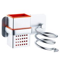 RJJX Home Hair Dryer Storage Rack Family Bedroom Bathroom Aluminum Non-Perforated Bathroom Wall Hanging Storage Rack