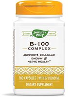 Nature's Way Vitamin B-100 Complex, 100 Capsules (2 Pack)