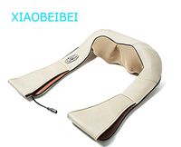 Shiatsu Neck & Back Massager with Heat - Shoulder - Foot Massager - Kneading Massage Pillow With Heat (Beige) AMQ-02 (XIAOBEIBEI)
