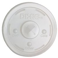 Dixie Plastic Straw Slot Lid - Fits 12, 16, 22 Oz Dixie Cold Cups Case Pack 600