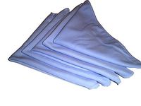 5 Pack of Large Microfiber Suede Cloths 12" by 12" - Plus One Free 16" by 16" All Purpose Microfiber Towel
