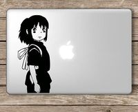 Sen Spirited Away Sticker Decal Studio Ghibli White Car Window Wall Macbook Notebook Laptop Vinyl Decal