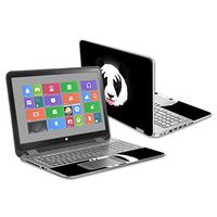 MightySkins Skin Compatible with HP Envy x360 15.6" - Rock N Roll Panda | Protective, Durable, and Unique Vinyl Decal wrap Cover | Easy to Apply, Remove, and Change Styles | Made in The USA
