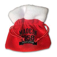XFEQAZV Made in 1958 58 Years of Being 58th Birthday Personalized Bag Christmas Tradition and Nice Decorations Bags