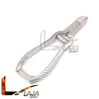 LAJA IMPORTS PROFESSIONAL PEDICURE TOENAIL NIPPER WITH BAREL SPRING AND BACK LOCK PEDIPRO STEEL