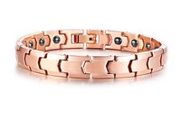 Winnie Elegant Couples His and Hers Titanium Magnetic Therapy Distance Bracelets,Take Care of Your Lover with Health (Women's)