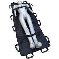 XIHAA Medical Folding Soft Stretcher,Emergency Rescue Soft Stretcher for Hospital,Clinic,Home,Sports Venues,Ambulance Black,180×70Cm,Tearresistant