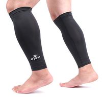 X-PRIN Xprin Calf Compression Sleeve Sports Unisex Leg Ankle (Black, Small)