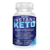 Instant Keto Pills Advanced BHB Boost Ketogenic Supplement Exogenous Ketones Instaketo Insta Ketosis for Men Women 60 Capsules