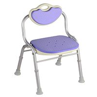 Bath Chair/Bath Stool Pregnant Woman Disabled U Type Old Man Bath Stool Height Adjustable -by TIANTA (Color : Purple)