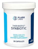 Klaire Labs Ther-Biotic Synbiotic Probiotics - 50 Billion CFU Probiotics for Immune & GI Support - 7 Strains - Delayed Release Prebiotics and Probiotics - Shelf-Stable, Dairy Free & Non GMO (30 Caps)