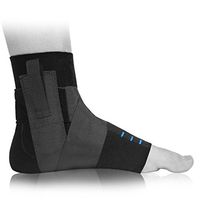 Premium Compression Ankle Brace with Gel - Swelling Control, Pain Relief, and Stabilization After Injury (XS - S) - by BioSkin