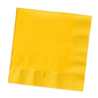 Creative Converting Touch of Color 200 Count 2-Ply Paper Beverage Napkins, School Bus Yellow , one size - 251021